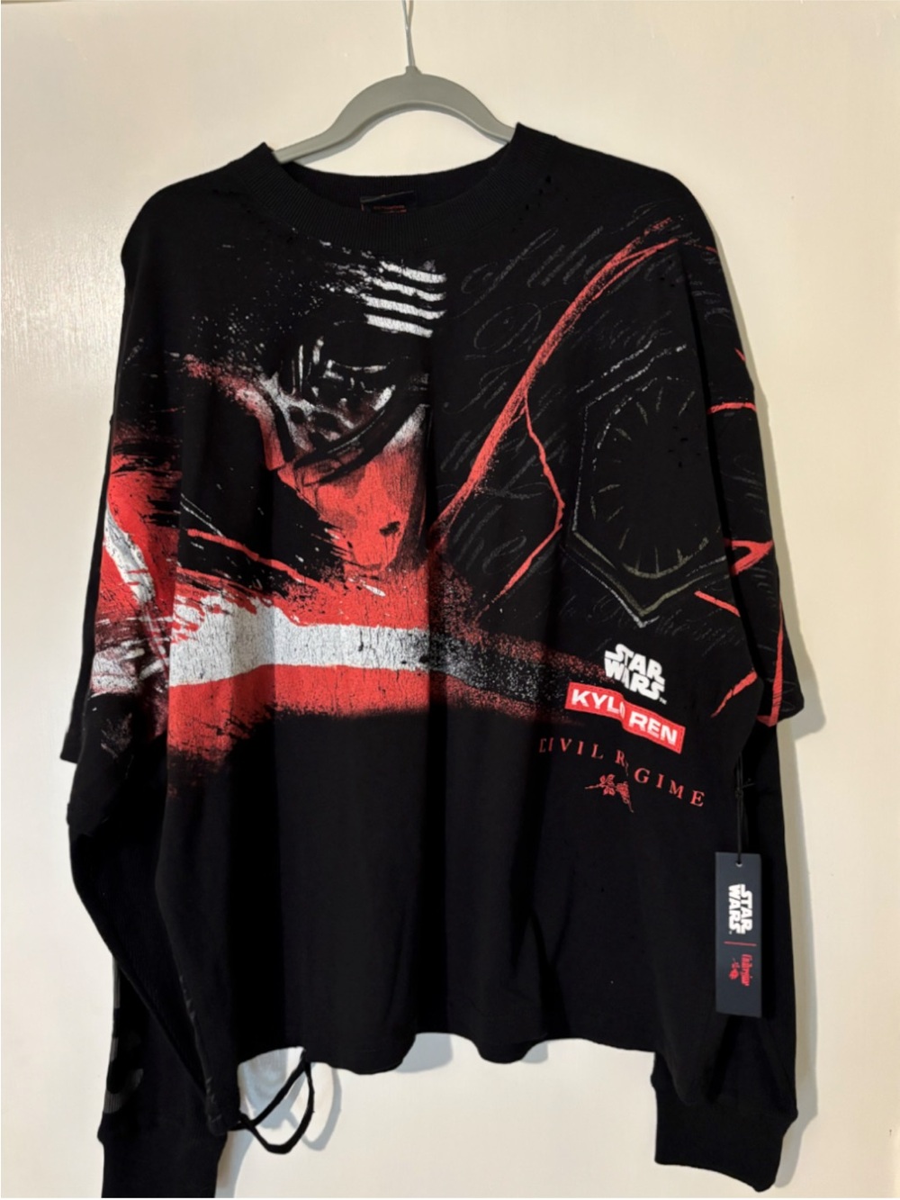 Star Wars Kylo Ren Black Red Graphic Sweatshirt